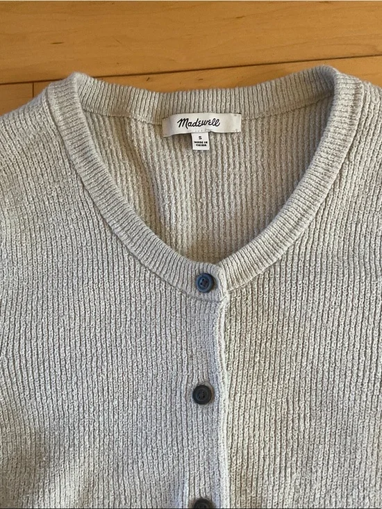 Madewell Light taupe Button Cardigan - Picture 2 of 6
